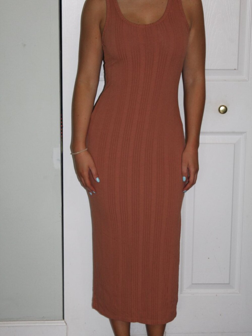 Old Navy Maxi Rust Sleeveless Dress